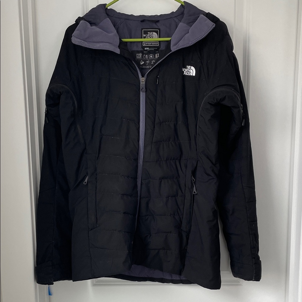 North Flace Black 700 Pro Steep Series Puffer Jacket Size Small